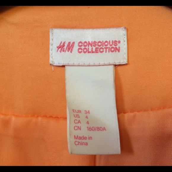 H&M Cropped Orange Blazer with Lace Detail - Picture 3 of 4